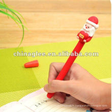 vente en gros de stylos à bille Noël avec le père Noël, vente chaude stylos.